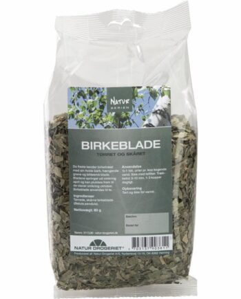 Tørrede Birkeblade 80 Gram