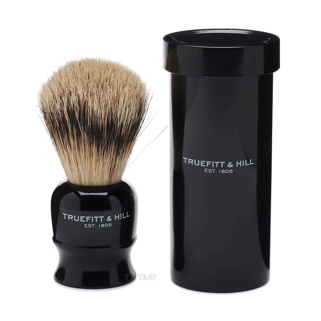 Truefitt Hill Rejsebørste Rør Super Badger Faux Ebony