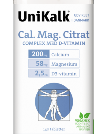 Unikalk Cal-mag-citrat 140 Tabletter