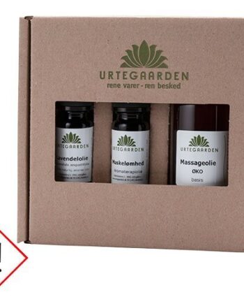 Urtegaarden Massagesæt Basis 10 Ml Lavendel 10ml Muskelømhed 100 Ml Massageolie  1pk