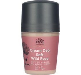 Urtekram Deo Cream Roll On Soft Wild Rose  Bull  50ml