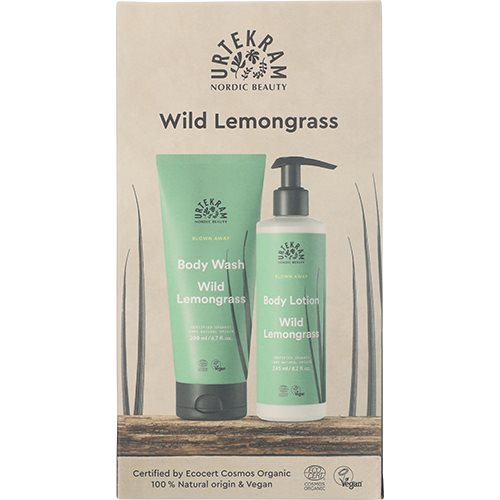 Urtekram Gaveæske Wild Lemongrass Body Lotion   Body Wash Værdi Kr  124 95