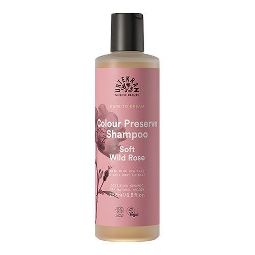 Urtekram Shampoo Soft Wild Rose    Farvet Hår  250ml
