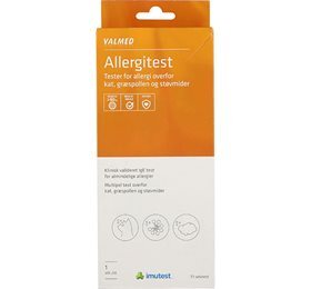 Valmed Allergitest  Kat  Støv  Græs    Stk