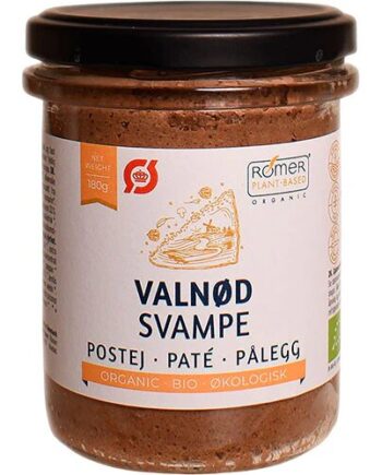 Valnød   Svampe Postej økologisk 180 Gram