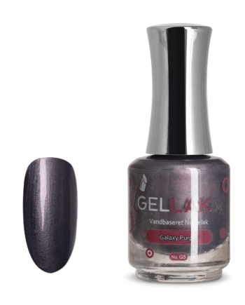 Vandbaseret Neglelak    Quot Galaxy Pruple Quot  No  G5   15 Ml   Gellak Dk