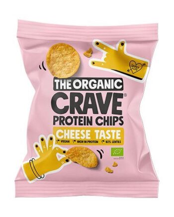 Veganske Protein Chips    Cheese økologiske 30 Gram