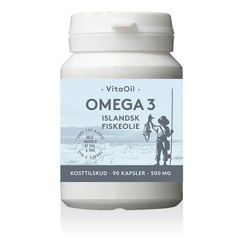 Vitaoil Omega   Fiskeoliekapsler  90stk