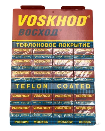 Voskhod Teflon Coated De-barberblade    Stang  20x5 Stk   100 Stk
