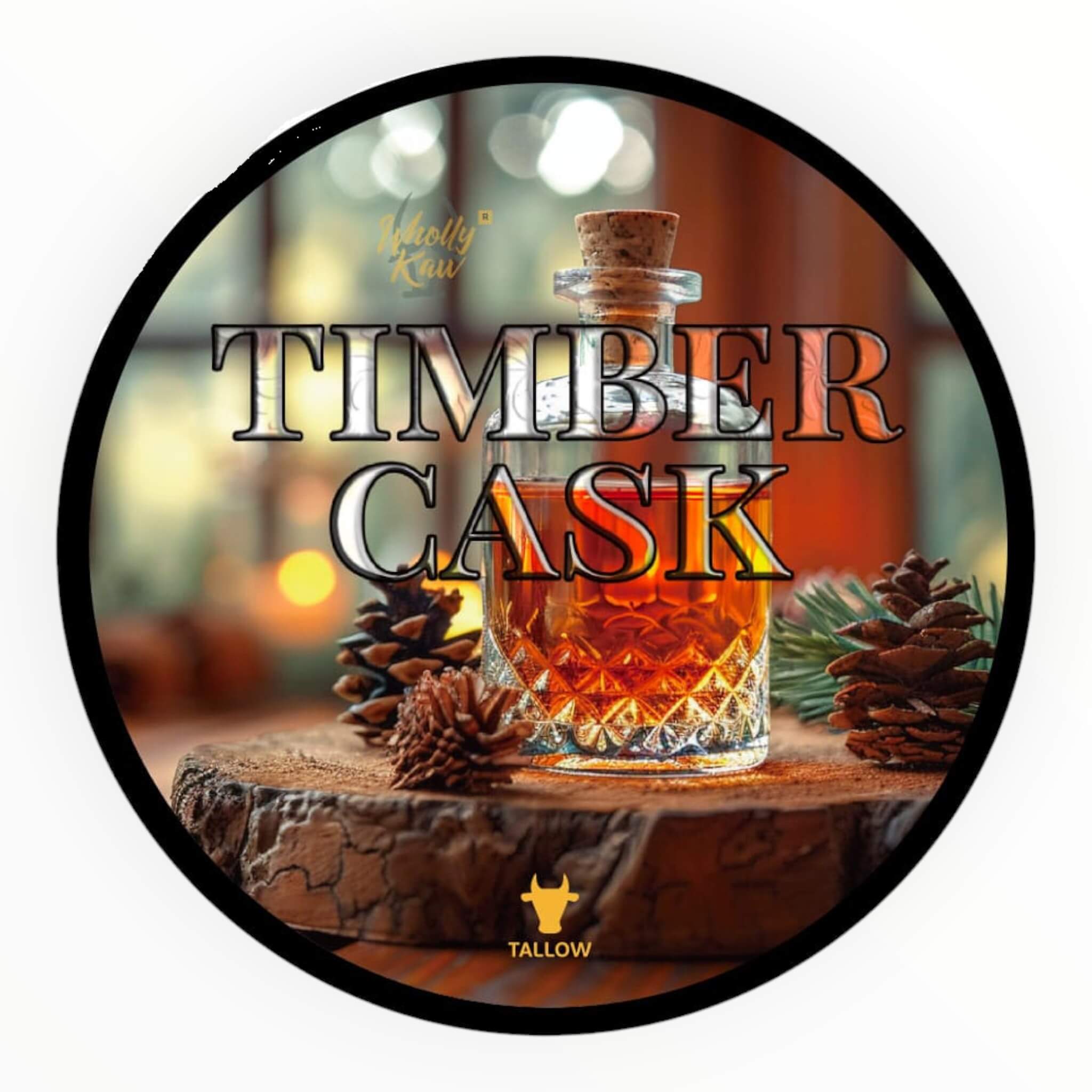 Wholly Kaw Barbersæbe  Creme Fraiche Timber Cask  165