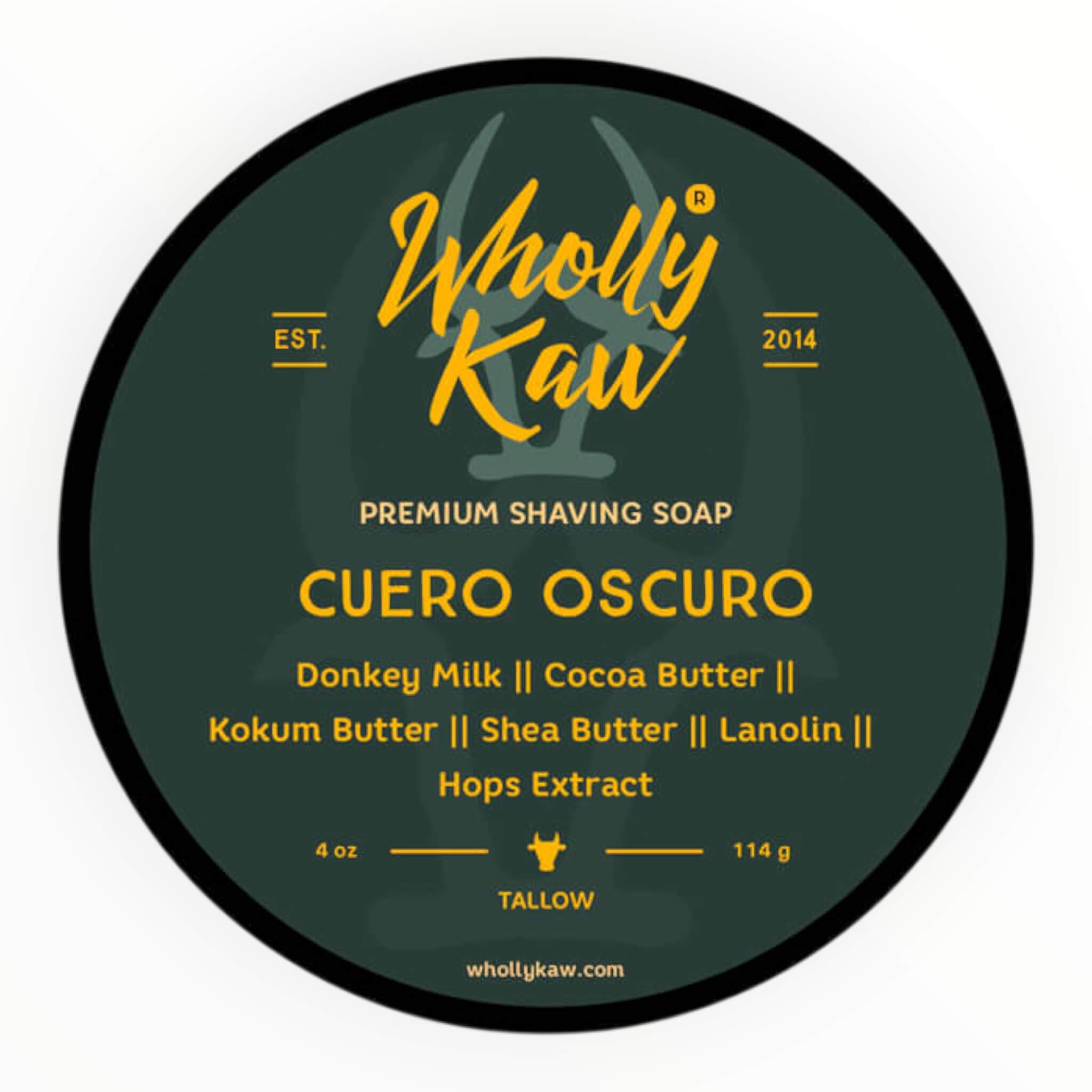 Wholly Kaw Barbersæbe  Cuero Oscuro  114