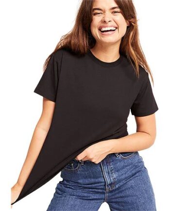 Women   Classic Crew Neck  -shirt Sort Str