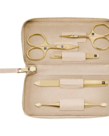 Zwilling Manicuresæt    Dele  Guld  Off-white Læder
