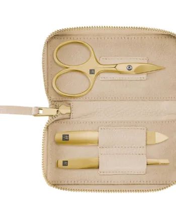 Zwilling Manicuresæt    Dele  Guld  Off-white Læder