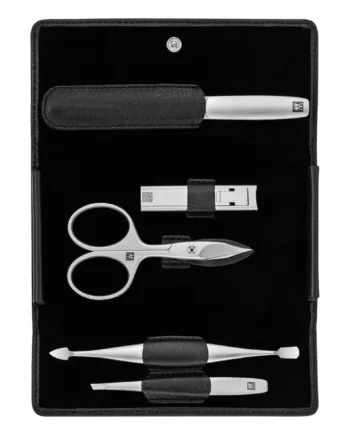 Zwilling Manicuresæt    Dele  Klik-luk Etui  Sort Læder