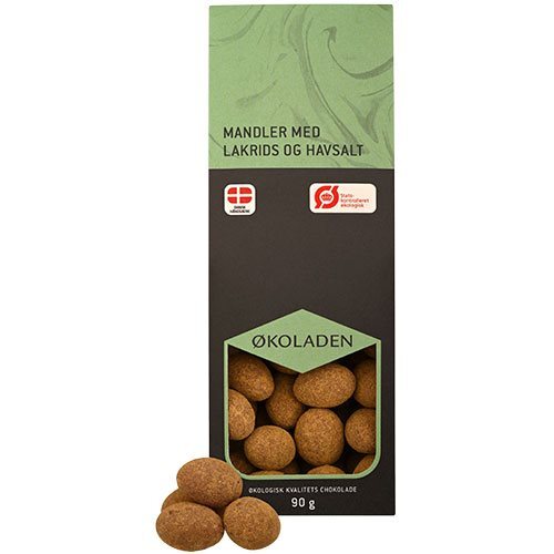 økoladen Mandler    Lakrids Og Havsalt    90g