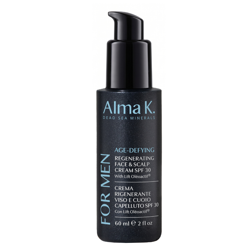 Alma   For Men Age Defying Regenerating Face   Scalp Cream Spf 30- 60 Ml