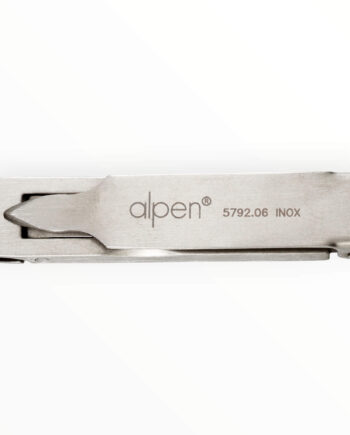 Alpen Kompakt Negleklipper   Læderetui  Rustfrit Stål    Cm