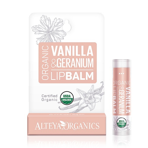 Alteya Organics Lipbalm Vanilla Geranium 5g