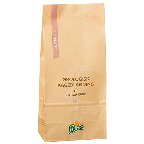 Aurion Citronkageblanding Glutenfri øko 450 Gram