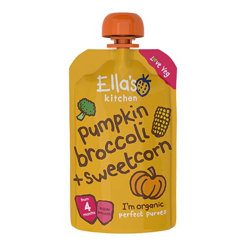 Babymos Græskar Broccoli Sweetcorn 120 Gram