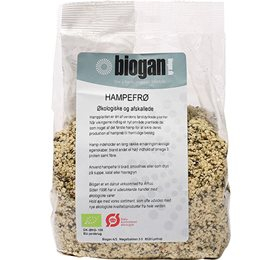 Biogan Hampefrø Afskallede 400g