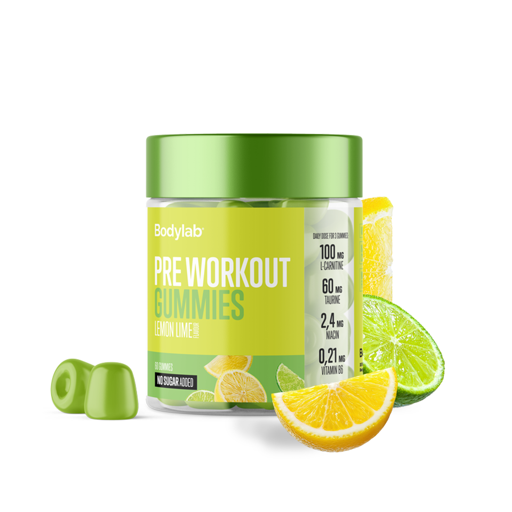 Bodylab Pre Workout Gummies Lemon Lime 60 Stk