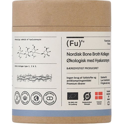 Bone Broth Collagen Med Hyaluronsyre økologisk 300 Kapsler