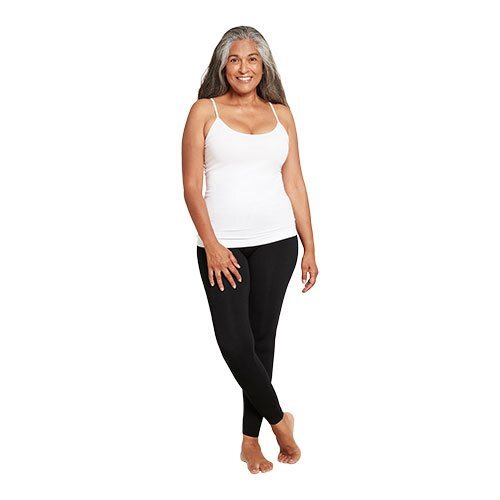 Boody Cami Top Hvid Str Stk