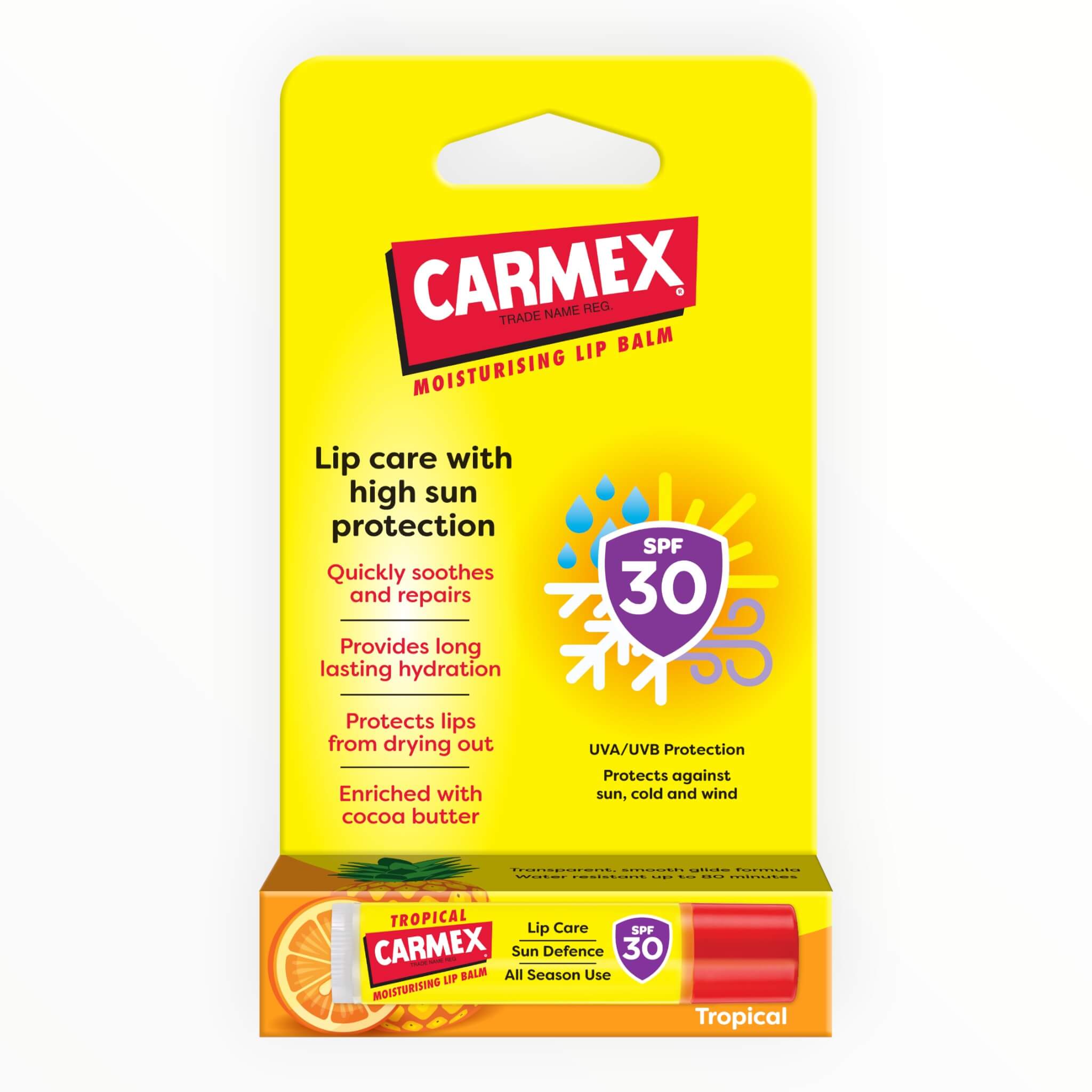 Carmex Læbepomade Tropical Stick Spf 30 25