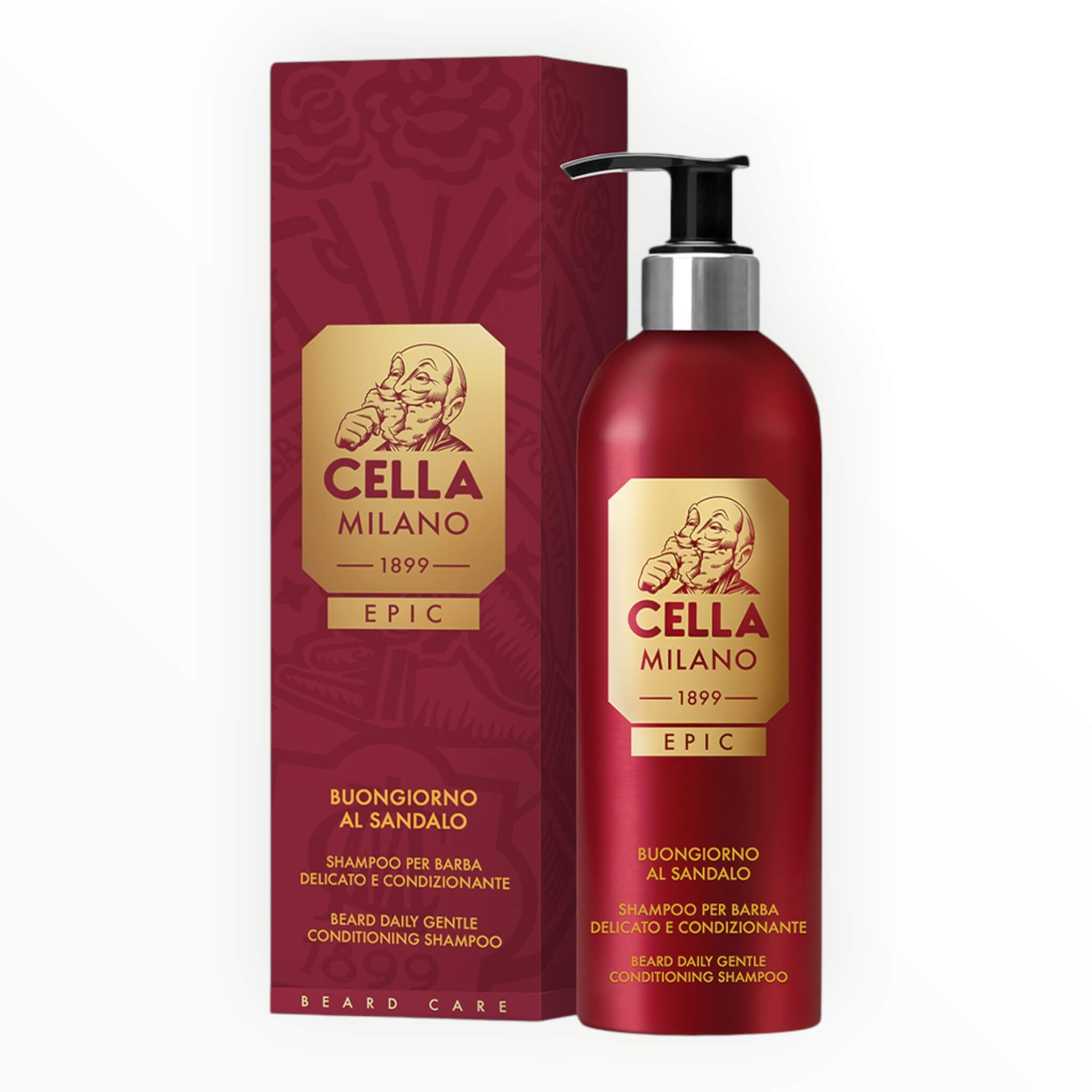 Cella Milano Epic Skægshampoo Buongiorno Al Sandalo 175 Ml