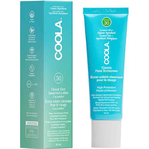 Coola Classic Face Solcreme Spf 30 Cucumber 50 Ml