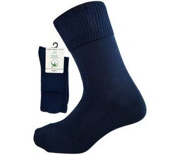 Cotton Diabetic   Comfort Sock  Mørkeblå 1pk