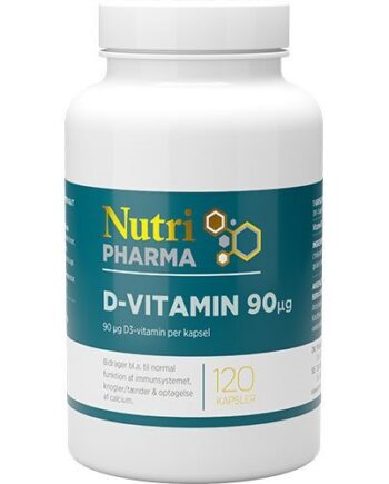 -vitamin 90ug Nutripharma 120 Kapsler