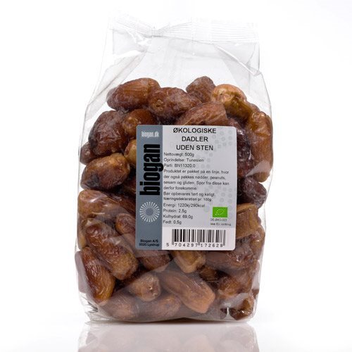 Dadler    Sten økologisk 500 Gram