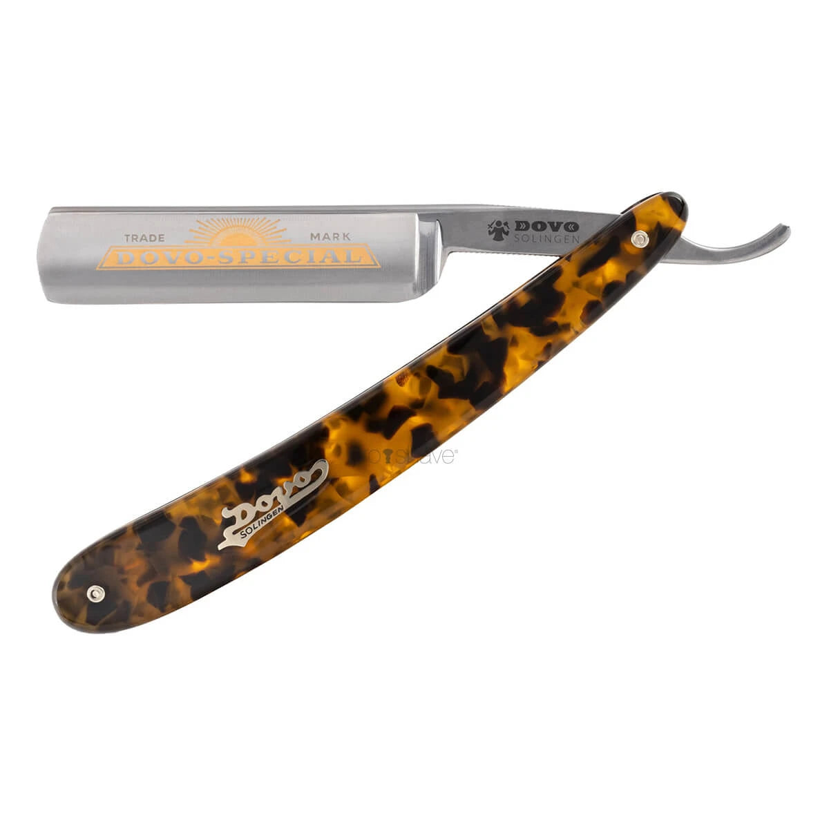 Dovo Solingen Straight Razor Round Nose Special Imit Skildpaddeskjold