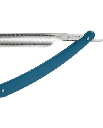 Dovo Solingen Straight Razor      Square Point  Runde  Blå Akryl