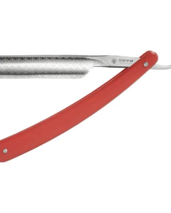 Dovo Solingen Straight Razor      Square Point  Runde  Rød Akryl