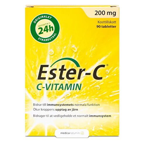 Ester- Vitamin 200 Mg 90 Tabletter