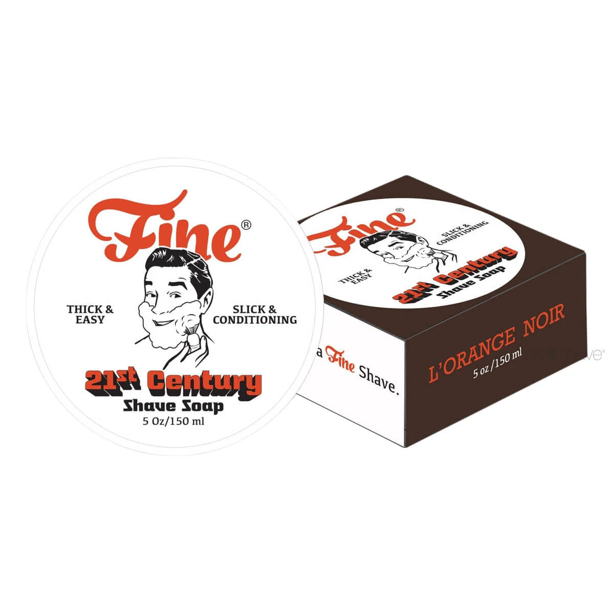 Fine Accoutrements   Apos Orange Noir Barbersæbe   Skål  150 Ml