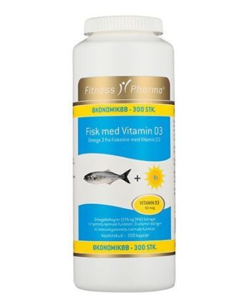 Fisk Med Vitamin D3 Fitness Pharma 300 Kapsler