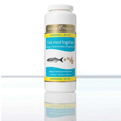 Fitness Pharma Fisk    Ingefær  180kap