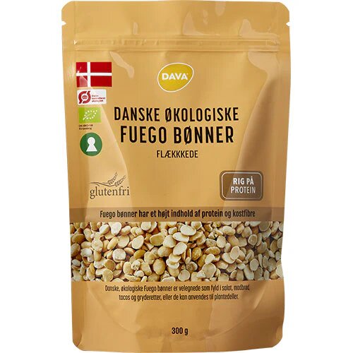 Flækkede Fuego Bønner øko 300 Gram