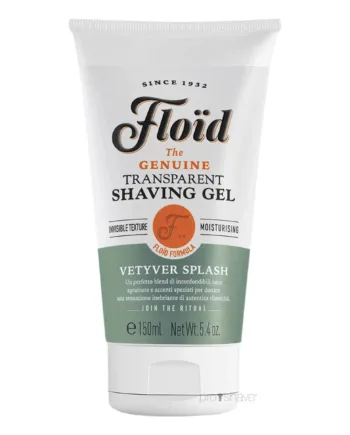 Floã   Transparent Shaving Gel  Vetyver Splash  150 Ml