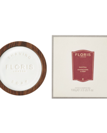 Floris London Santal  Barbersæbe   Træskål  100 Gr