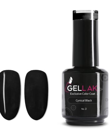 Gel Neglelak Sort   15 Ml   Cynical Black No      Gellak Dk
