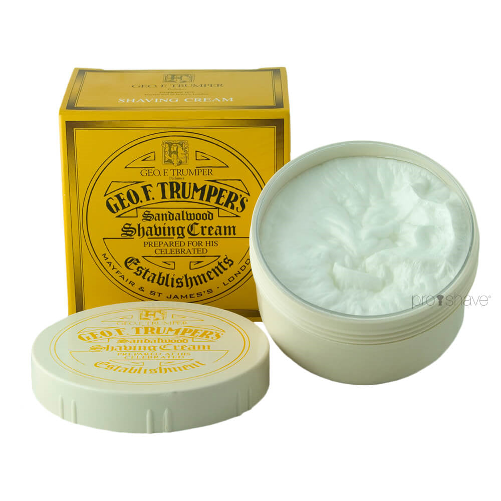 Geo Trumper Barbercreme Skål Sandeltræ 200 Gr