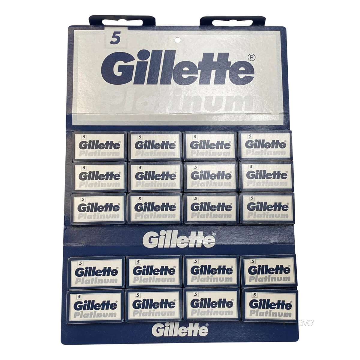 Gillette Platinum De-barberblade    Stang  20x5 Stk   100 Stk