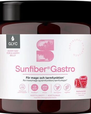 Glyc Sunfiber Gastro Hindbærsmag 200 Gram
