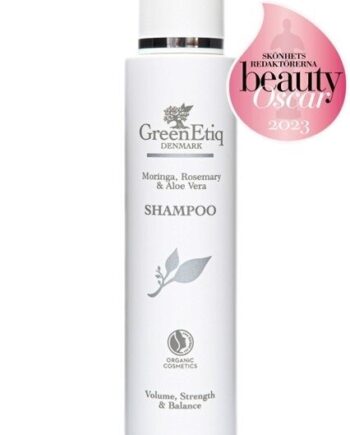 Greenetiq  økologisk Shampoo   100  Vegansk  Volume  Styrke   Balance 200 Ml